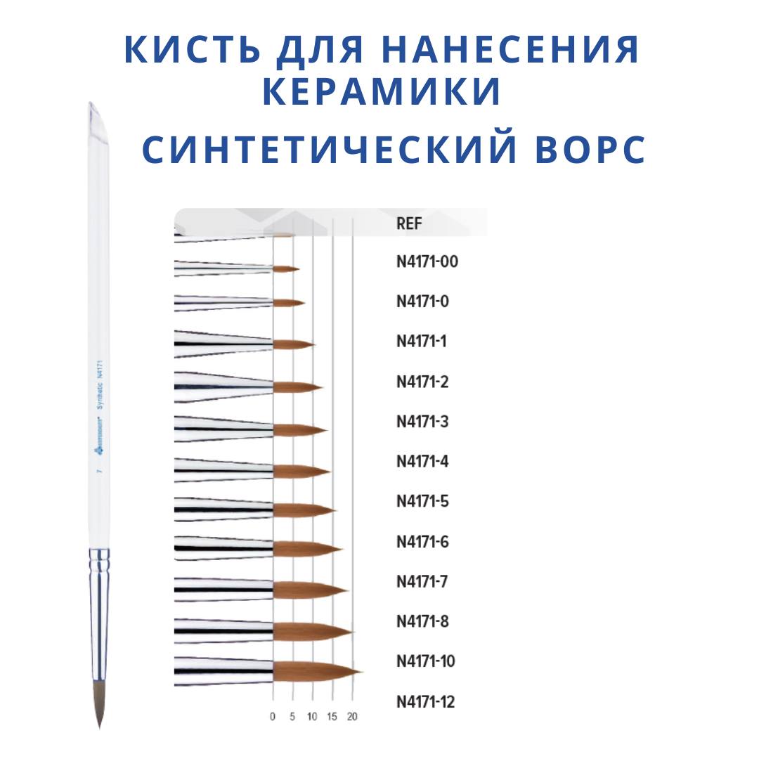 Кисти для работ с керамикой и воском Interdent (Словения)